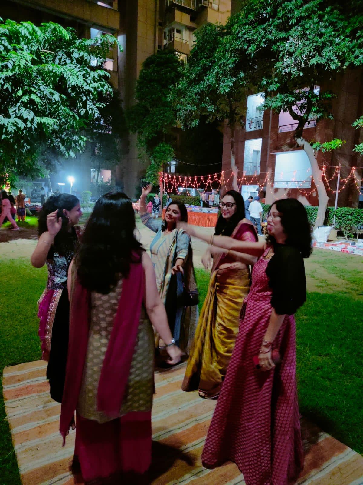 Diwali celebration in society lawn