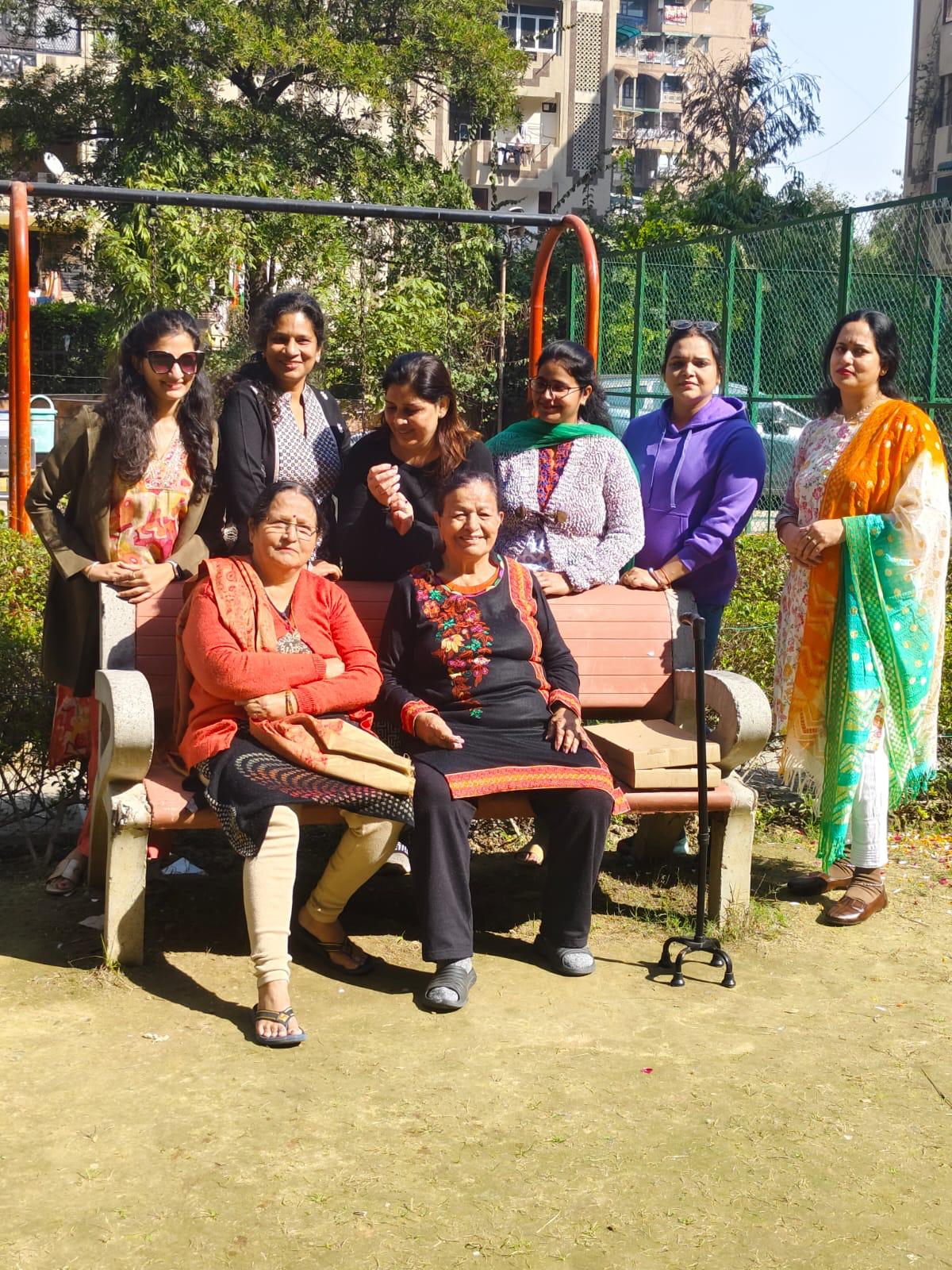Residents during Republic Day celebration